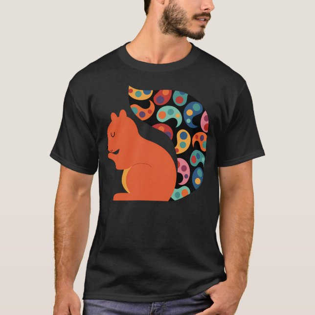 Paisley Squirrel T-Shirt (Front)