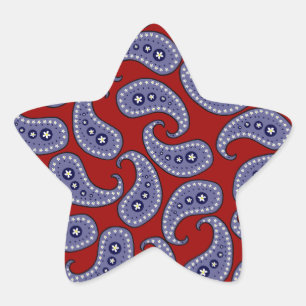 Paisley Star Sticker