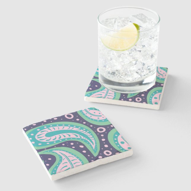 Paisley Stone Coaster (Side)