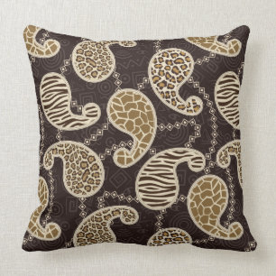 Paisley style background cushion