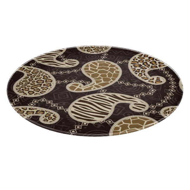 Paisley style background cutting board (Corner)