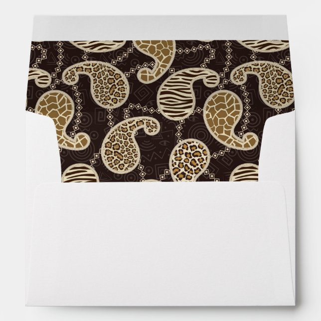 Paisley style background envelope (Back (Bottom))