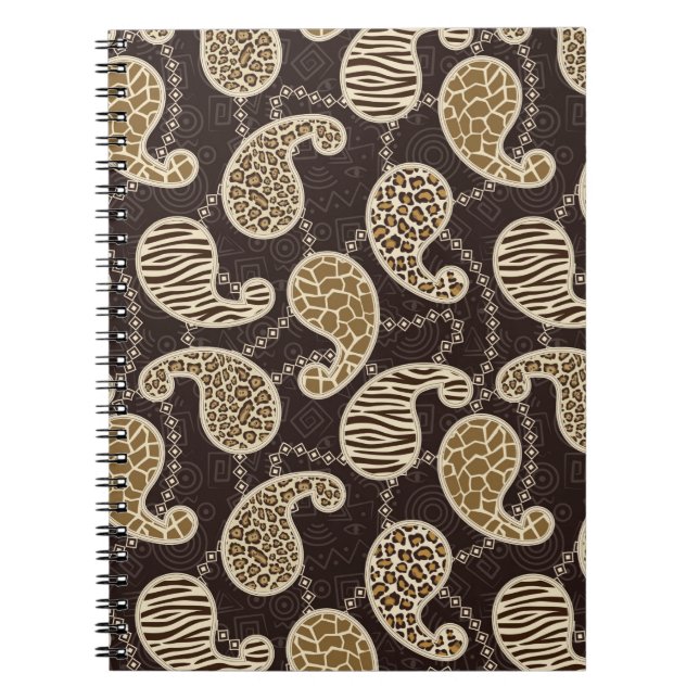 Paisley style background notebook (Front)