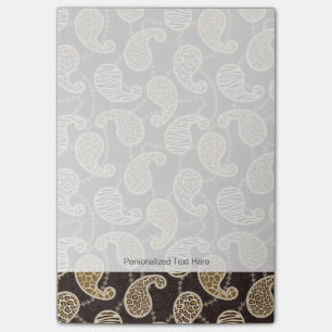 Paisley style background post-it notes