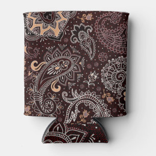 Paisley style: colourful, vintage seamless pattern can cooler