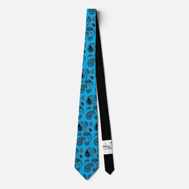 Paisley Turq 101  Tie (Front)
