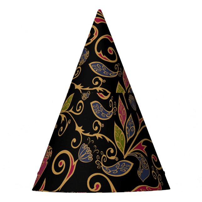 Paisley Vegetable Vintage Blend Party Hat (Front)