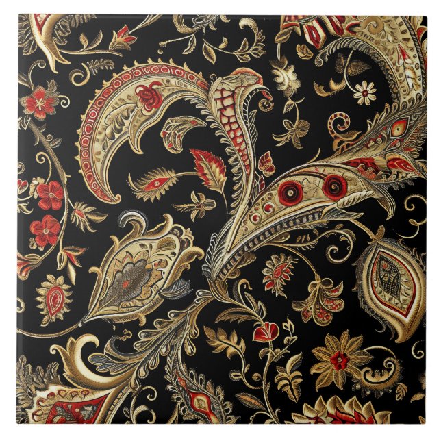 Paisley, Victorian, Gothic,  Tile (Front)