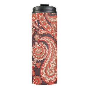 Paisley vintage seamless pattern. Fantastic flower Thermal Tumbler