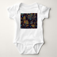 Paisley watercolor: floral pattern tile