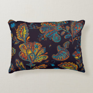 Paisley watercolor: floral pattern tile decorative cushion
