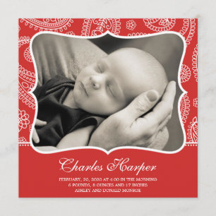 Paisley Western Birth Announcements