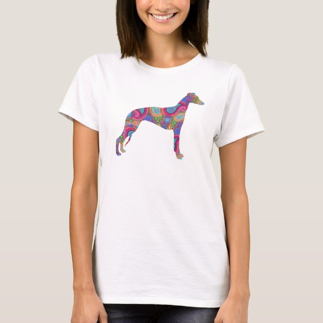 Paisley Whippet T-Shirt (Front)