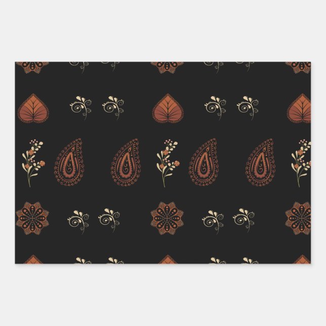 Paisley wrapping paper (Front)