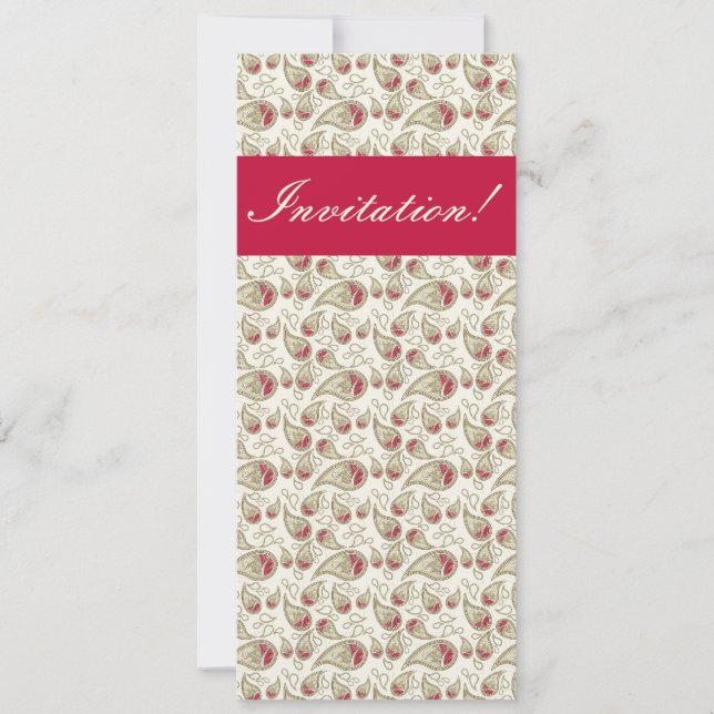 PaisleyOfBliss - Invitation Card, Invite (Front)