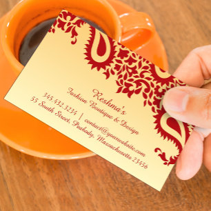 Paisleys Elegant Business Card