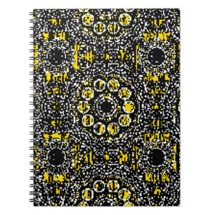 Paisleys elegant floral vintage pattern background notebook