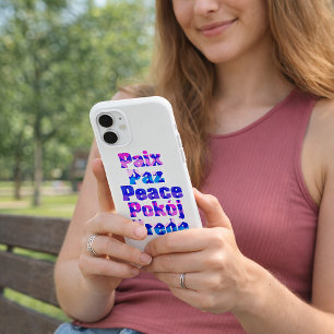 Paix Paz Peace Pokój Vrede Love Hearts Design iPhone 16 Case
