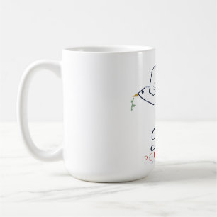 Paix pour Paris Peace for Paris Dove Eiffel Mug