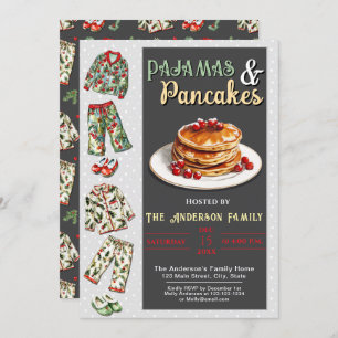 Pajama and Pancakes Party Invitation