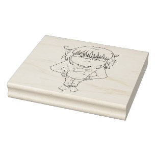 Pajama Glare Rubber Stamp
