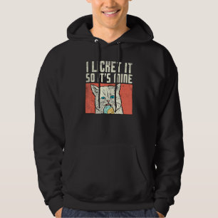 Pajama Ice Cream Party Cat I Licked It So Its Mine Hoodie
