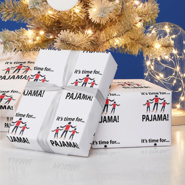 Pajama It's Time For Pajama Wrapping Paper (Holidays)