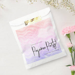 Pajama Party Colourful Pastel Elegant Favour Bags