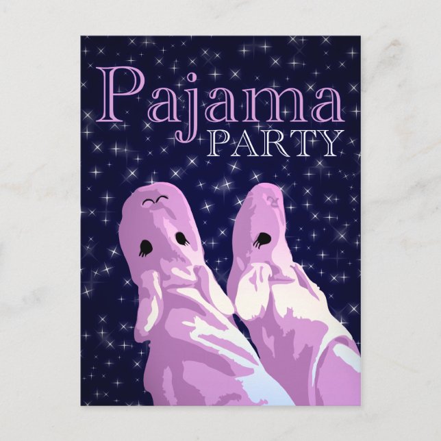 pajama party invitations : nightshine (Front)
