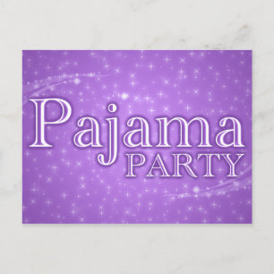 pajama party invitations : starshine
