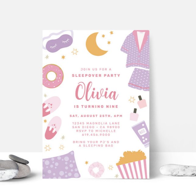 Pajama Party • Sleepover Slumber Party Invitation (Creator Uploaded)