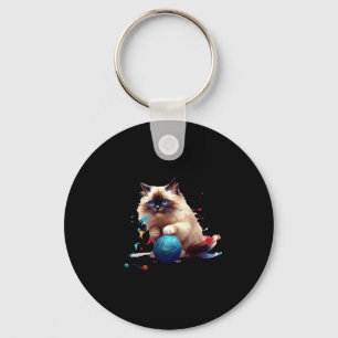 Pajama Ragdoll Cat Perfect For Cat Lovers! For Men Key Ring