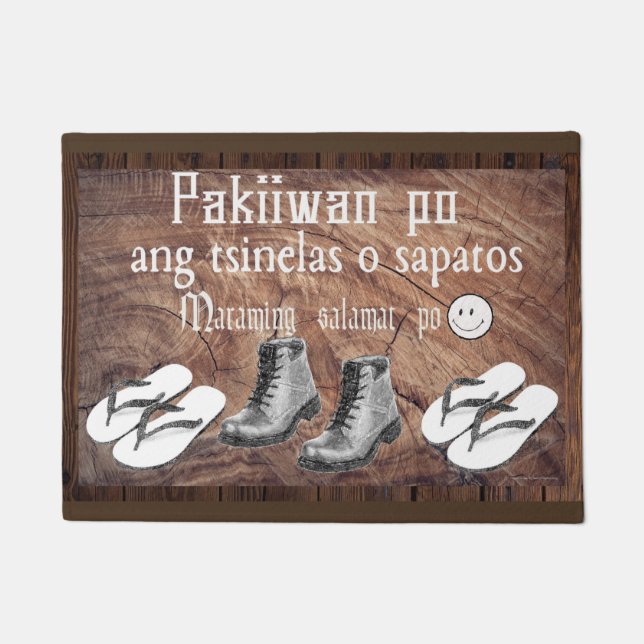Pakiiwan po ang tsinelas o sapatos doormat (Front)