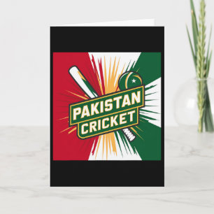 Pakistan Cricket Jersey Cricket Flag Of Pakistan 1 Card
