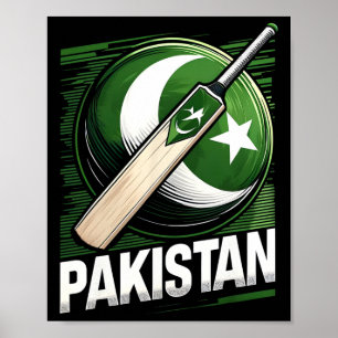 Pakistan Cricket Jersey Cricket Flag Of Pakistan 3 Poster