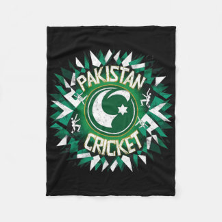 Pakistan Cricket Jersey Cricket Flag Of Pakistan 4 Fleece Blanket