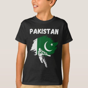 Pakistan Cricket Jersey Cricket Flag Of Pakistan T-Shirt