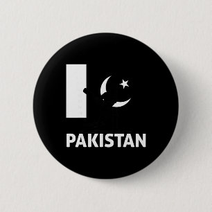 Pakistan Cricket Pakistan Flag Pakistani Cricket  6 Cm Round Badge