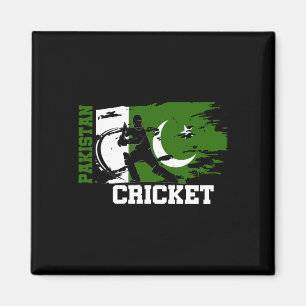 Pakistan Cricket Supporters Flag Pakistan Cricket  Magnet