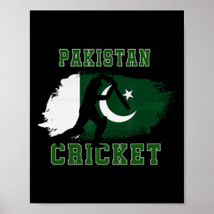 Pakistan Cricket Supporters Flag Pakistan Cricket  Poster