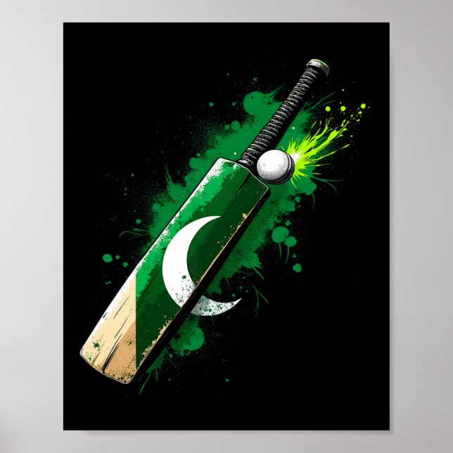 Pakistan Cricket T  Poster (Front)