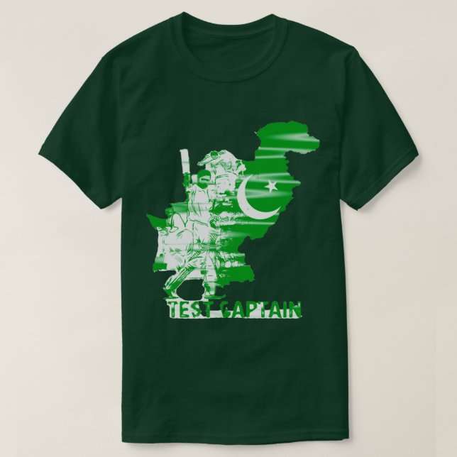 Pakistan Cricket  T-Shirt (Design Front)