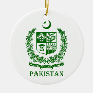 PAKISTAN - emblem/coat of arms/flag/symbol Ceramic Tree Decoration