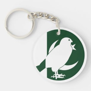 Pakistan Falcon Pakistani National Animal Flag Key Ring