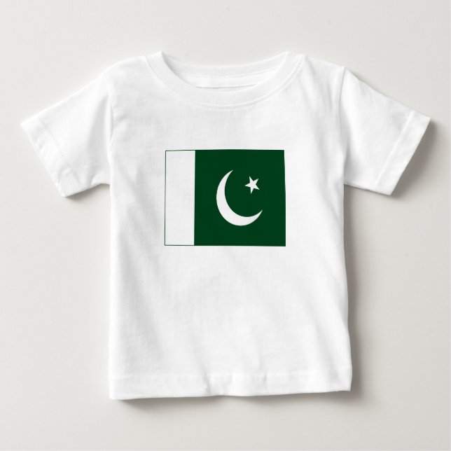Pakistan Flag Baby T-Shirt (Front)