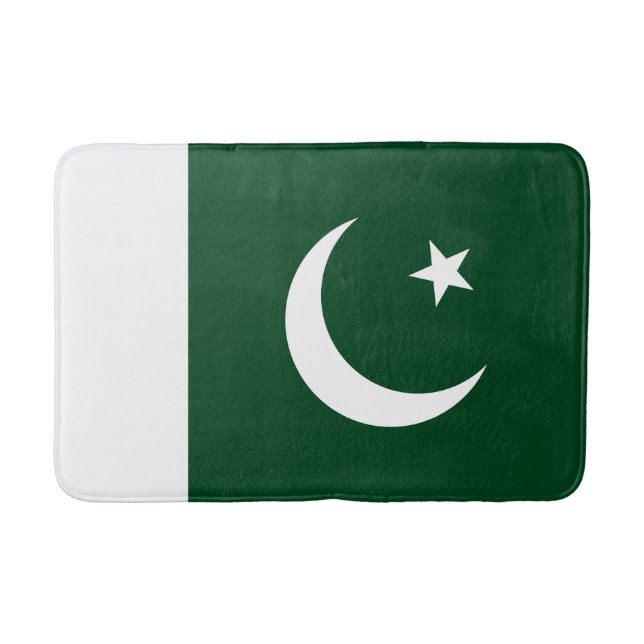 Pakistan Flag Bath Mat (Front)