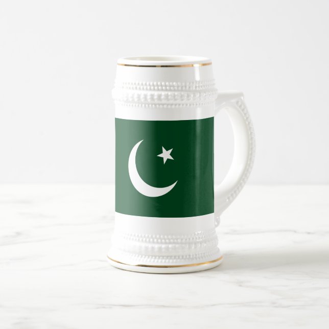 Pakistan Flag Beer Stein (Front Right)