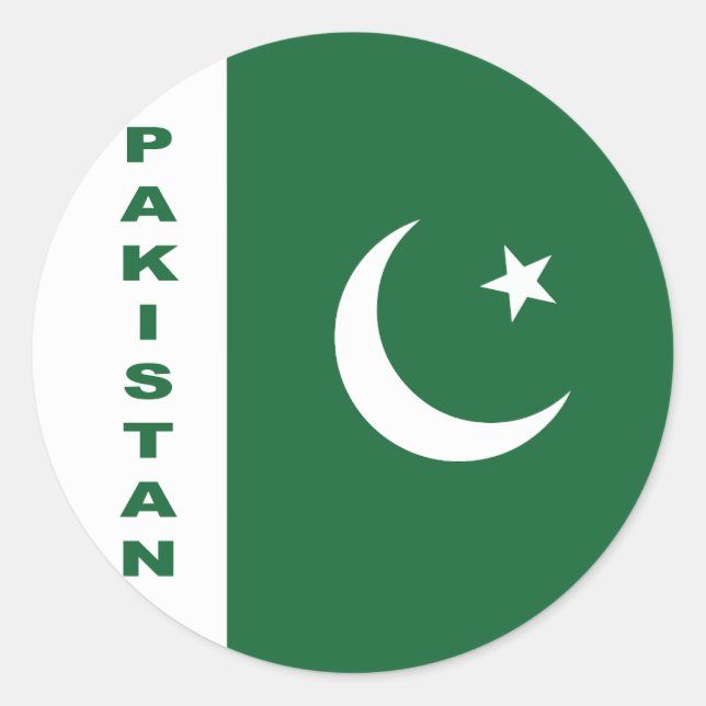 Pakistan Flag  Classic Round Sticker (Front)
