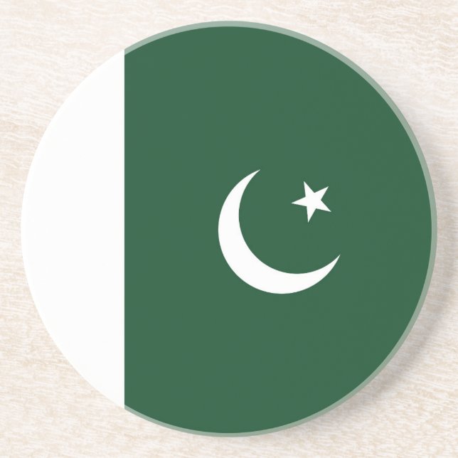 Pakistan flag coaster (Front)