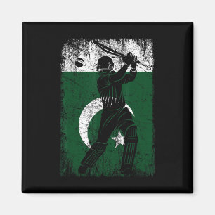 Pakistan Flag Cricket Jersey Fan Player Coach  Magnet